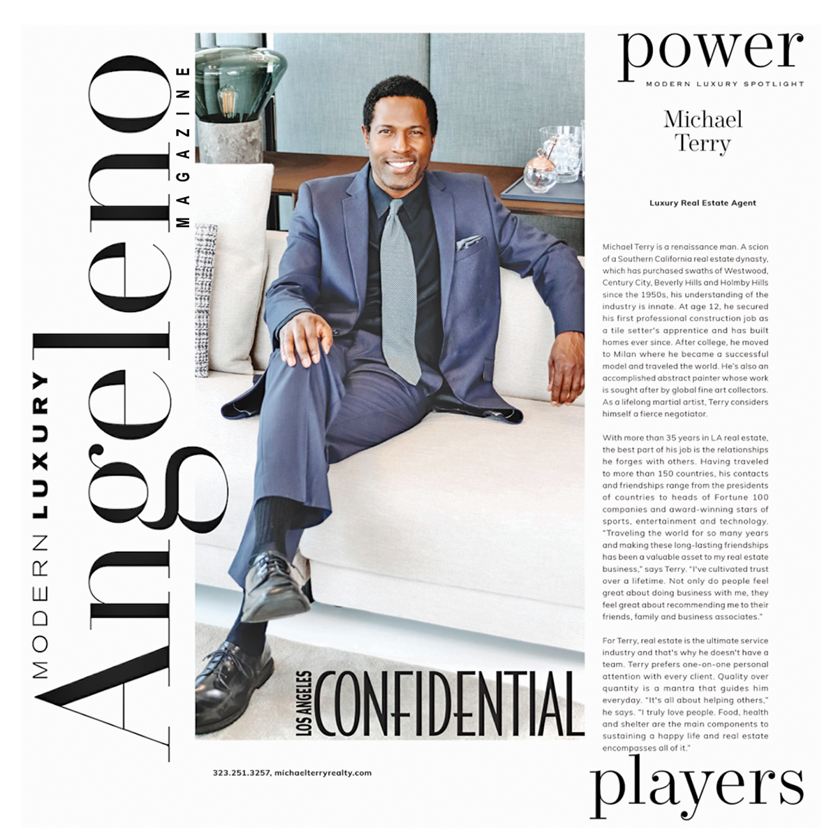 Michael Terry 2023 Power Player SELECTED AS A POWER PLAYER IN REAL ESTATE BY TOP LOS ANGELES LUXURY MAGAZINES
